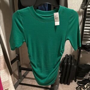 LOFT Vibrant Green Short Sleeve Tee